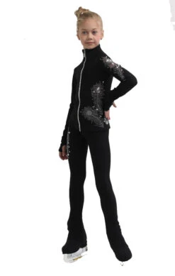 IceDress Figure Skating Jacket - Thermal - Firebird (Black) -Skate Shop 3 02612 81763.1582492316