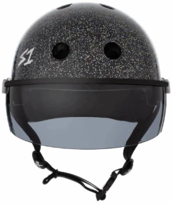 S1 Lifer Visor Helmet - GEN 2 - Black Gloss Glitter W/ Tint Visor 8 S1 Lifer Visor Helmet - GEN 2 - Black Gloss Glitter W/ Tint Visor -Skate Shop 3 11207.1599744445
