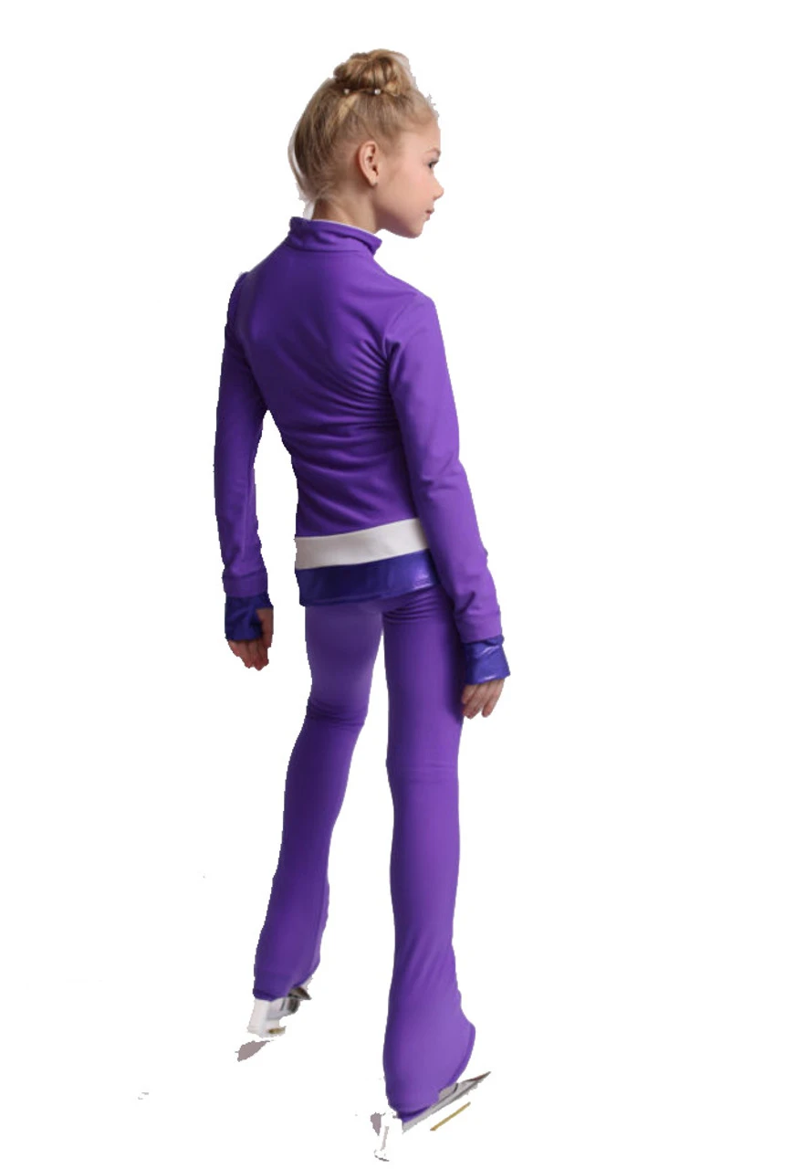 IceDress Figure Skating Outfit - Thermal - Tutti Frutti(25% OFF, Purple, White) 7 IceDress Figure Skating Outfit - Thermal - Tutti Frutti(25% OFF, Purple, White) - Image 5