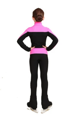 IceDress Figure Skating Jacket - Thermal - Bubble Gum (Black, Hot Pink) -Skate Shop 3 37853 75260.1601498526