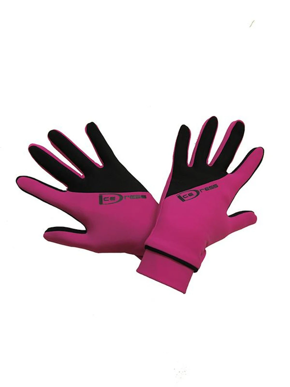 Icedress - Two Color Thermal Figure Skating Gloves "IceDress-Sport" (Fuchsia And Black) 4 Icedress - Two Color Thermal Figure Skating Gloves "IceDress-Sport" (Fuchsia And Black) - Image 2