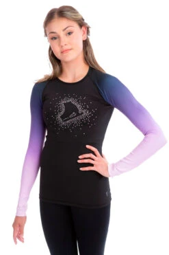 Elite Xpression - Faded Pastel Sprinkle Skate Top - Lilac