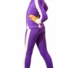IceDress Figure Skating Thermal Jacket -Bracket (Violet With White Line)