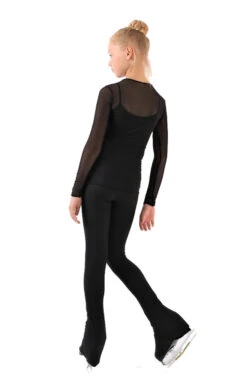 IceDress - Figure Skating Two-Layer Top : Mesh Long Sleeve With Cami Top (Black And Black) -Skate Shop 4.1672310038 58431.1672314380