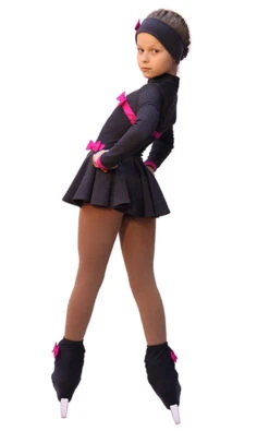 IceDress Figure Skating Dress - Thermal - Bows (Dark Grey And Fuchsia) 9 IceDress Figure Skating Dress - Thermal - Bows (Dark Grey And Fuchsia) -Skate Shop 423346bbdb0d1518efca95e54766c496 00099 20089 62921 78596 80922 74316.1582447050