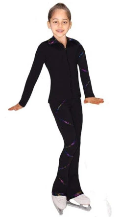 Criss Cross Poly/Spandex Stardust Sparkle Ice Skating Pants XP230 -Skate Shop 4 16339.1667940538