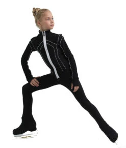IceDress Figure Skating Pants - Thermal - Kant (Black With White) -Skate Shop 4 21672 35987 92700.1582512921