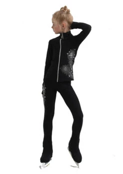 IceDress Figure Skating Jacket - Thermal - Firebird (Black) -Skate Shop 4 87698 18567.1582492316