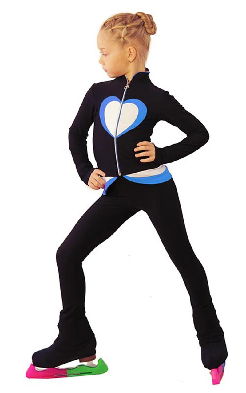 IceDress Figure Skating Outfit - Thermal - Tutti Frutti(Black, Blue, White) 4 IceDress Figure Skating Outfit - Thermal - Tutti Frutti(Black, Blue, White) - Image 2