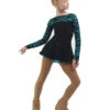 IceDress Figure Skating Dress - Thermal - Harmony (Black With Turquoise) -Skate Shop 4b8e9f9f5cad 53716 14303.1582490512