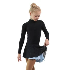 IceDress - Figure Skating Skirts - Harmony (Black With Pearl Blue ) -Skate Shop 4c09dbd300d6 93415 40338 25242.1582513409