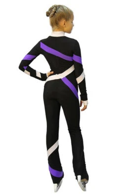 IceDress - Figure Skating Training Overalls - Quad (Black, Purple And White) 9 IceDress - Figure Skating Training Overalls - Quad (Black, Purple And White) -Skate Shop 4c9f77bfa942 37184 48361.1582449712