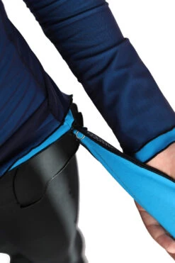 IceDress - Thermal Figure Skating Outfit "Gravity" - Mesh Top And Pants (Blue/Blue And Black) -Skate Shop 5.1672311973 15592.1672314635