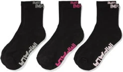 Impala Stripe Socks 3 Pack (Black)