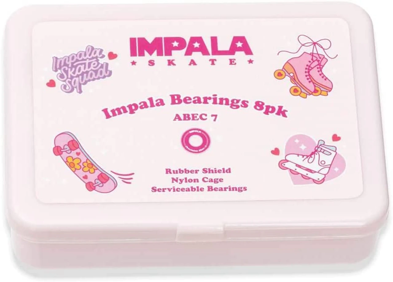 Impala Rollerskates - ABEC-7 Bearing Set 8pcs (Pink, For 4 Wheels) 5 Impala Rollerskates - ABEC-7 Bearing Set 8pcs (Pink, For 4 Wheels) - Image 3