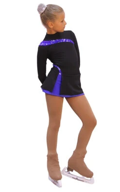 IceDress Figure Skating Dress-Thermal - Lasso(Black With Cornflower) 6 IceDress Figure Skating Dress-Thermal - Lasso(Black With Cornflower) -Skate Shop 53d3a6818a24 43150 12557 57163 73158 72642.1582447986