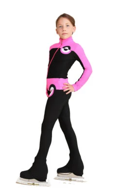 IceDress Figure Skating Jacket - Thermal - Bubble Gum (Black, Hot Pink) -Skate Shop 5 16790 85238.1601498526