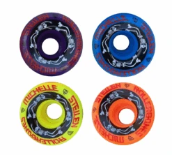 ESTRO JEN Bowl Bombers - Rollerbones Quad Roller Skate Wheels - Designed In Partnership With Moxi Skates (4 Pack)