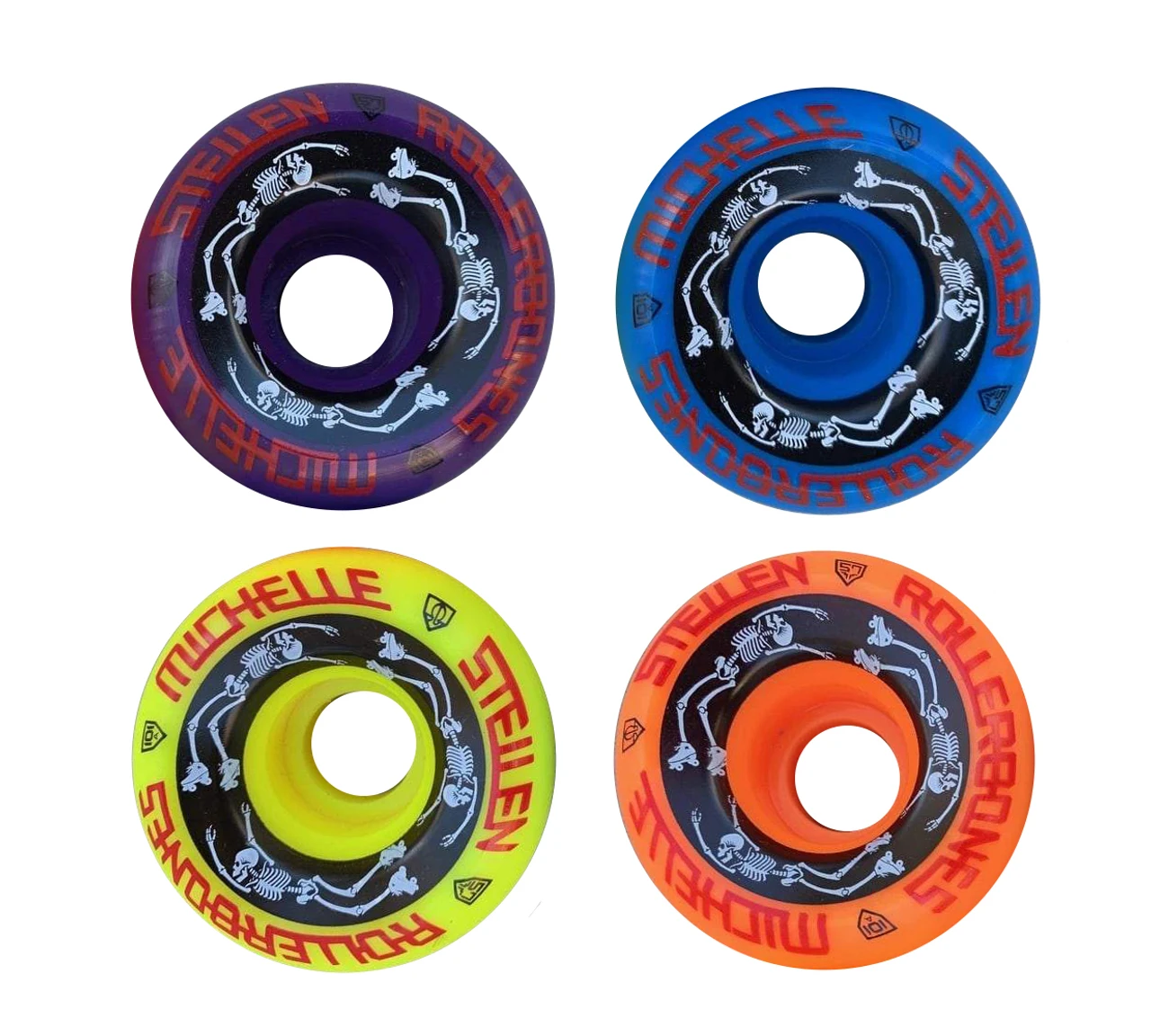 ESTRO JEN Bowl Bombers - Rollerbones Quad Roller Skate Wheels - Designed In Partnership With Moxi Skates (4 Pack) 3 ESTRO JEN Bowl Bombers - Rollerbones Quad Roller Skate Wheels - Designed In Partnership With Moxi Skates (4 Pack)