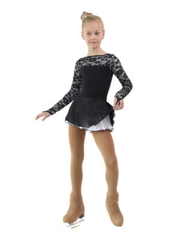 IceDress Figure Skating Dress - Thermal - Harmony (Black With White) -Skate Shop 5d92a7d4d7dd 86049 90348 68629.1582510377