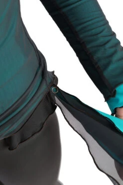 IceDress - Thermal Figure Skating Outfit "Gravity" - Mesh Top And Pants (Turquoise/Grey And Grey) -Skate Shop 6.1672311781 71371.1672314619