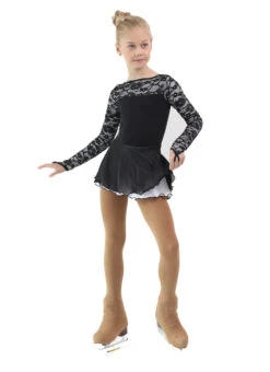 IceDress Figure Skating Dress - Thermal - Harmony (Black With White) -Skate Shop 62f0607eedbc 25105 97138 07266.1582510377