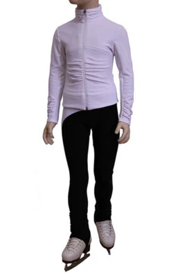 IceDress Figure Skating Outfit - Thermal - Drape-2 (White)