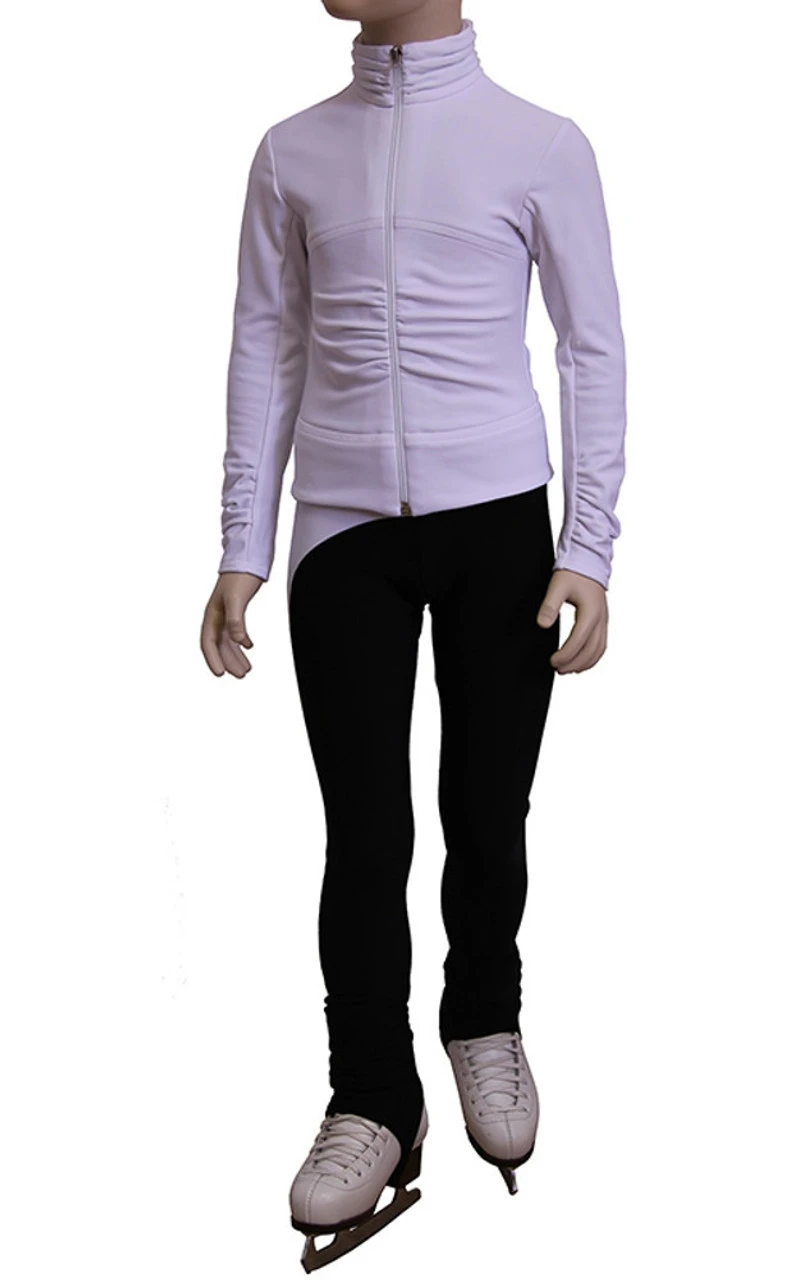 IceDress Figure Skating Outfit - Thermal - Drape-2 (White) 3 IceDress Figure Skating Outfit - Thermal - Drape-2 (White)