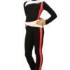 IceDress - Figure Skating Training Overalls - Skating (Black, Coral And White ) -Skate Shop 67545ada0ce2 47916 13314.1582430725