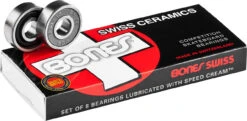 Bones Swiss Skateboard Bearings Ceramic 8mm (8 Pack)