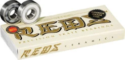 Bones Ceramic Super Reds Skateboard Bearings 8mm (8 Pack)