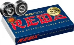 Bones Roller Skate And Skateboard Bearings - Race Reds (8mm - 8 Pack)