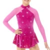 Mondor Mock Neck Glitter Figure Skating Dress 2764 - North Star