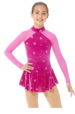 Mondor Mock Neck Glitter Figure Skating Dress 2764 - North Star