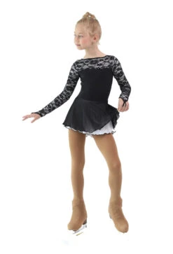 IceDress Figure Skating Dress - Thermal - Harmony (Black With White) -Skate Shop 749d5acf2863 39769 89864 11916.1582510377