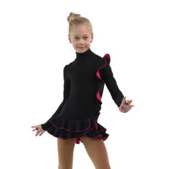 IceDress Figure Skating Dress - Thermal - Flamenco (Black With Fuchsia) -Skate Shop 7eba4f3e1320 81795 13402 55562.1582511732