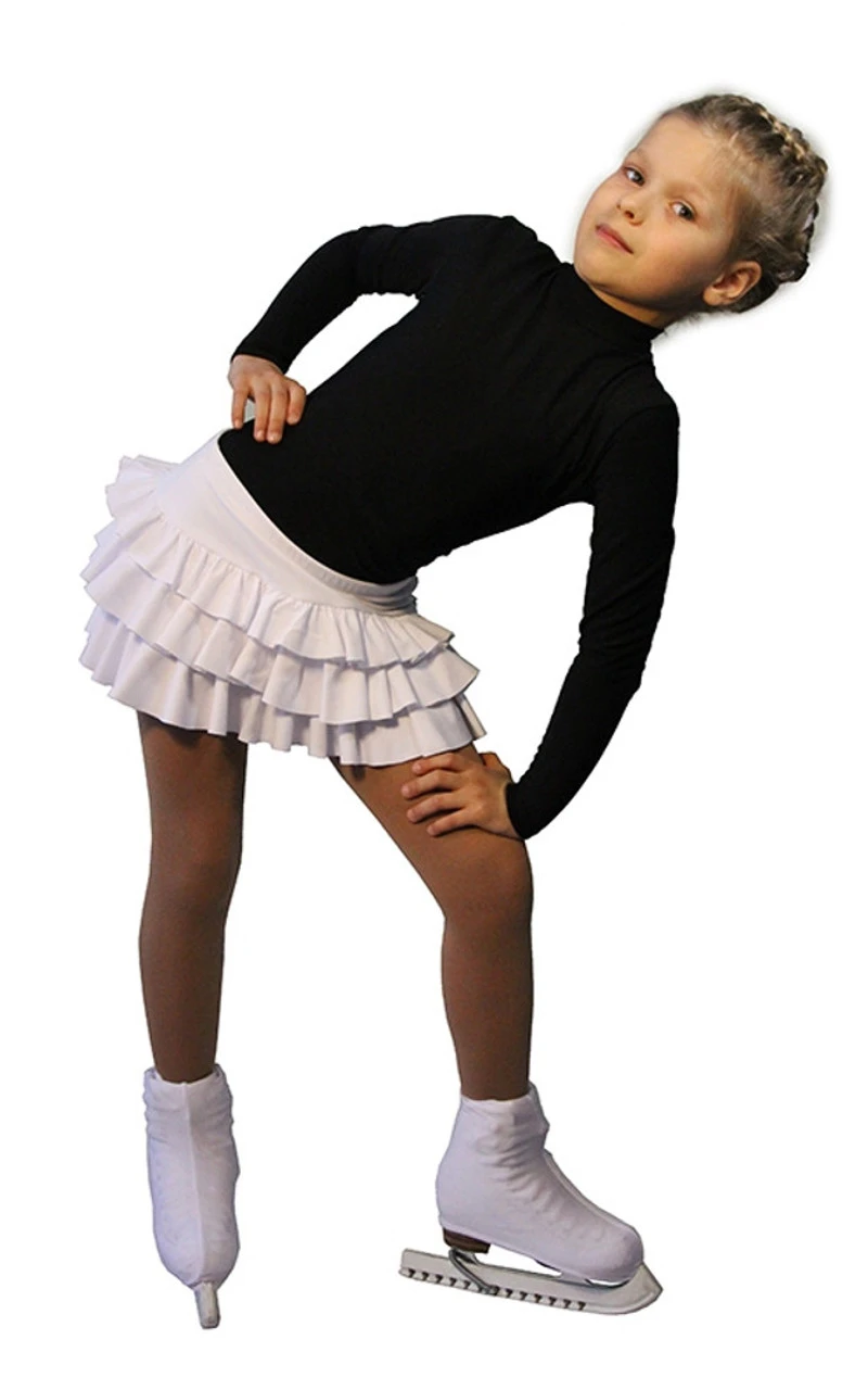 IceDress - Figure Skating Skirts - Lambada (White) 4 IceDress - Figure Skating Skirts - Lambada (White) - Image 2