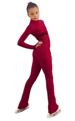 IceDress Figure Skating Overalls - Thermal - Style (Bordeaux With Velvet Trim) 8 IceDress Figure Skating Overalls - Thermal - Style (Bordeaux With Velvet Trim) -Skate Shop 81391651751f 77802 63769 52500.1582479523