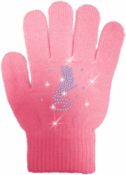 ChloeNoel Ice Skating Gloves - GV22-PK/Skate Crystals