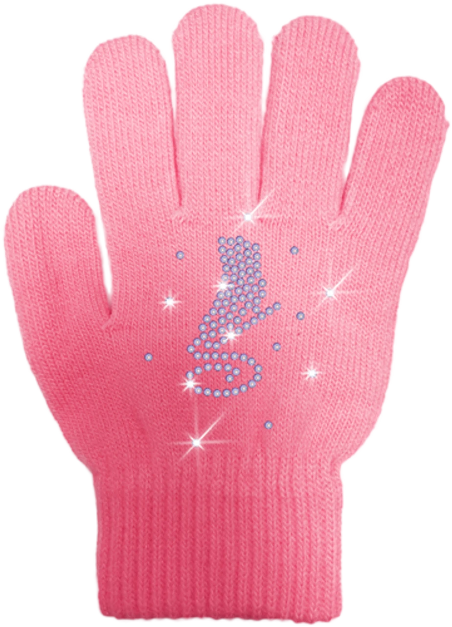 ChloeNoel Ice Skating Gloves - GV22-PK/Skate Crystals 3 ChloeNoel Ice Skating Gloves - GV22-PK/Skate Crystals