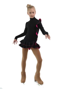 IceDress Figure Skating Dress - Thermal - Flamenco (Black With Fuchsia) -Skate Shop 85ab3873dcfc 48316 29224 33571.1582511732