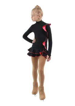 IceDress Figure Skating Dress - Thermal - Flamenco (Black With Hot Coral) -Skate Shop 89affb9c9c4a 71139 29995 95623.1582510637