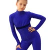 IceDress Figure Skating Overalls - Thermal - Style (Cornflower Blue With Velvet Trim) -Skate Shop 94ec7bfa37f2 53852 29047 74195.1582479495
