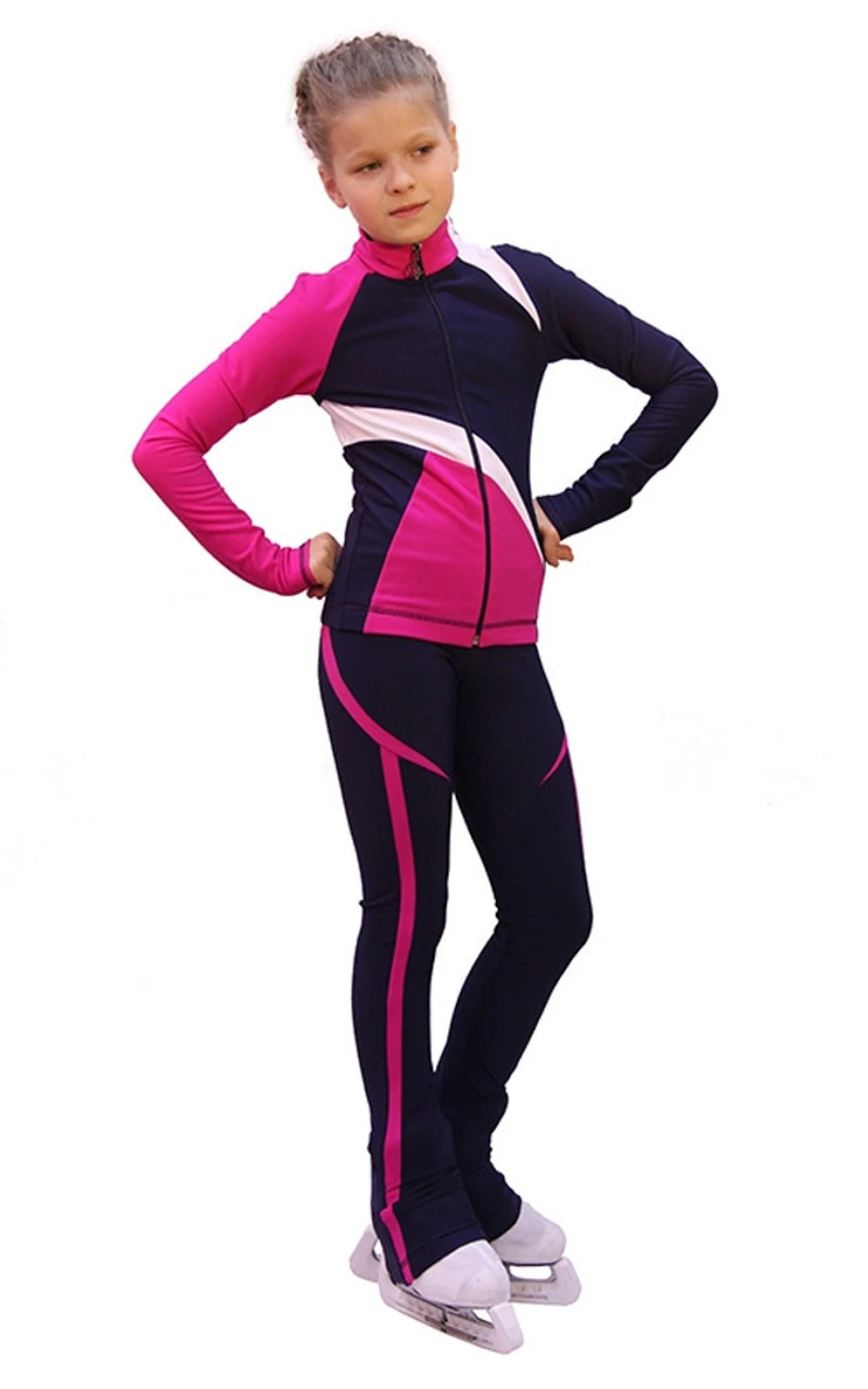 IceDress - IceDress Figure Skating Outfit - Thermal - Split (Blue) 3 IceDress - IceDress Figure Skating Outfit - Thermal - Split (Blue)