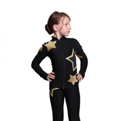 IceDress Figure Skating Pants - Thermal - Star Sky (Black With Gold) -Skate Shop 9b0fb62257e7 05711 32119 82332.1601469238