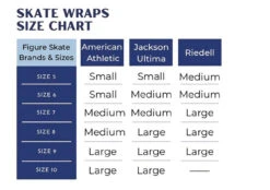 American Athletic Skate Wrap Womens - Sparkle Gold -Skate Shop AA chart 1 54876.1650573117