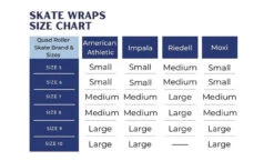 American Athletic Skate Wrap Womens - White 7 American Athletic Skate Wrap Womens - White -Skate Shop AA chart 2 96832.1650573454