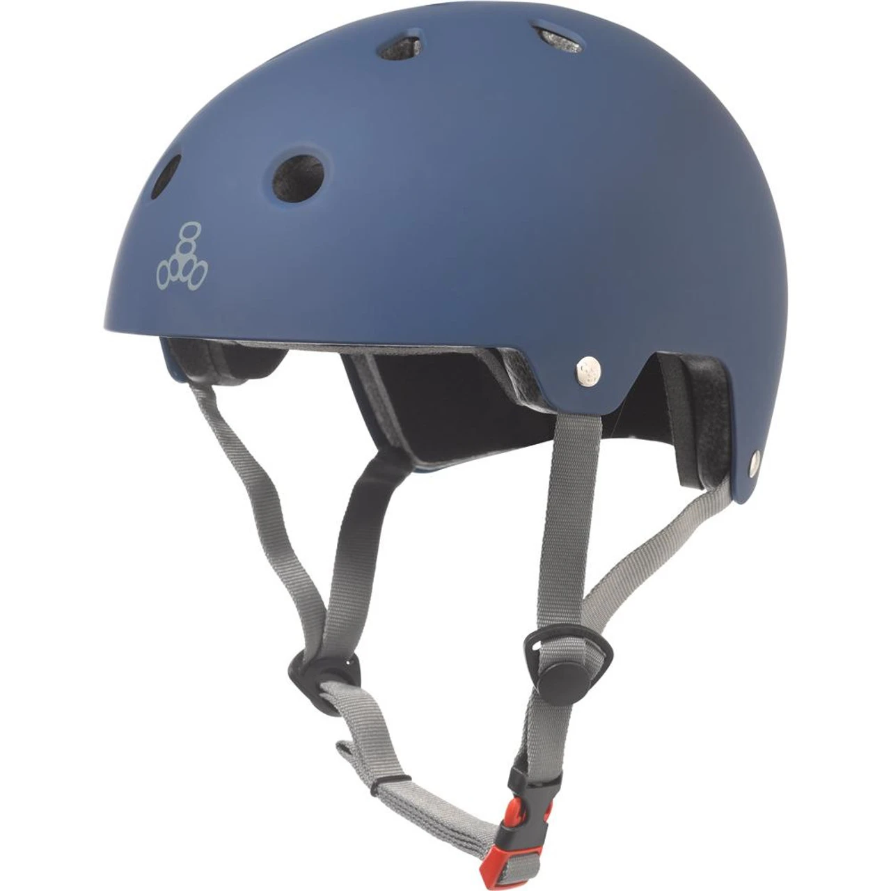 Triple Eight Dual Certified Rollerskating Helmet - Blue Matte 3 Triple Eight Dual Certified Rollerskating Helmet - Blue Matte