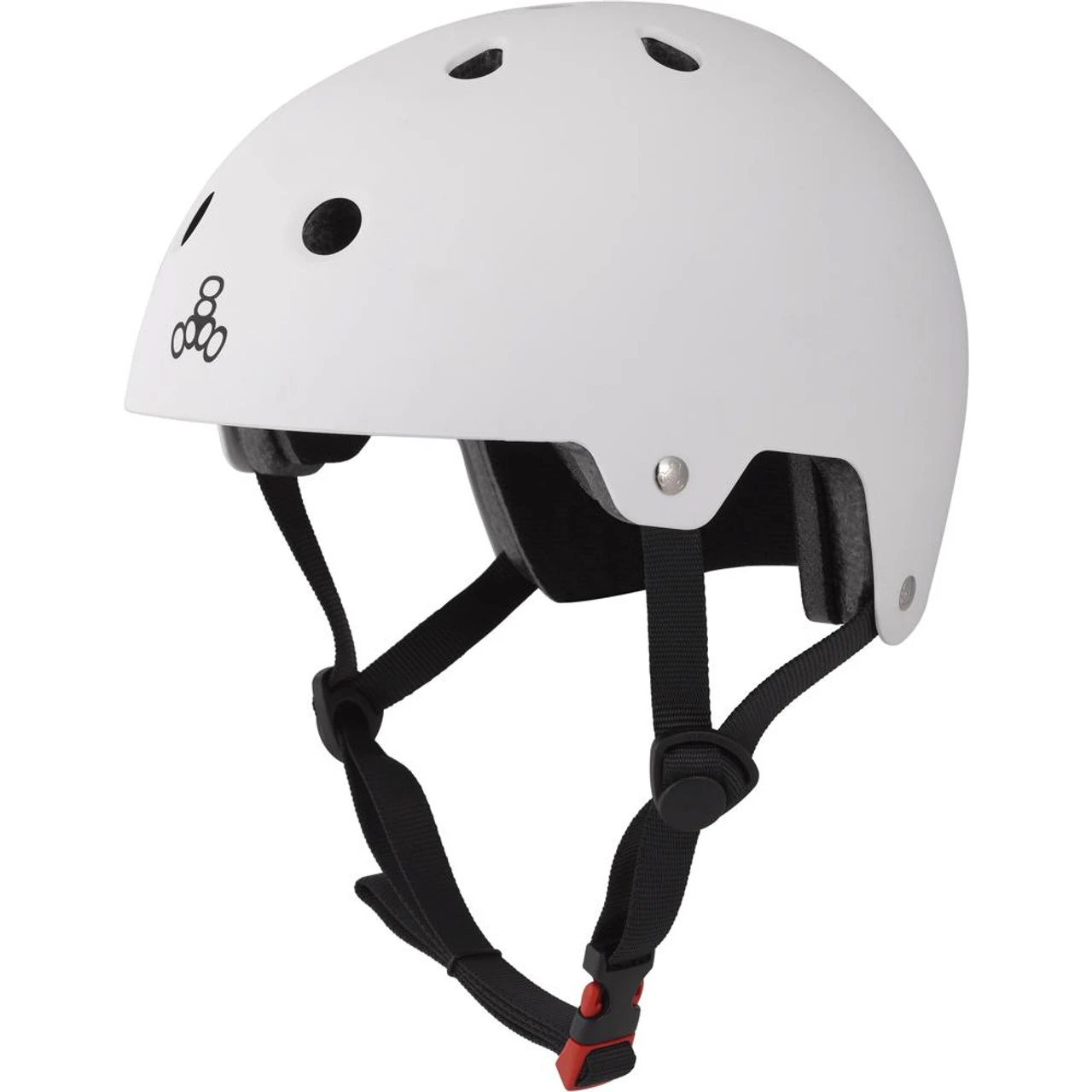 Triple Eight Dual Certified Rollerskating Helmet -White Matte 3 Triple Eight Dual Certified Rollerskating Helmet -White Matte