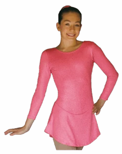 ChloeNoel DLS711 A-Line Swirls Sparkle Spandex Dress (Magic Pink)